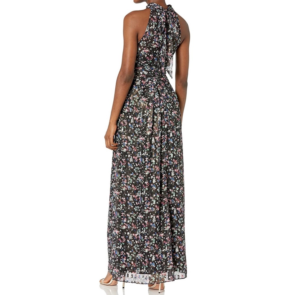 Adrianna Papell Women's Foiled Printed Chiffon Gown - Picture 3 of 10